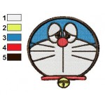 Face Doraemon 11 Embroidery Design